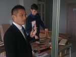 Представители японской строительной компании «Иида Сангё» посмотрели на условия подготовки плотников в колледже