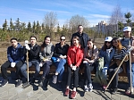Студенты КГАСУ приняли участие в центральном субботнике на территории Горкинско-Ометьевского леса