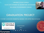 В КГАСУ прошли защиты ВКР выпускников программы совместного диплома с Университетом Восточного Лондона